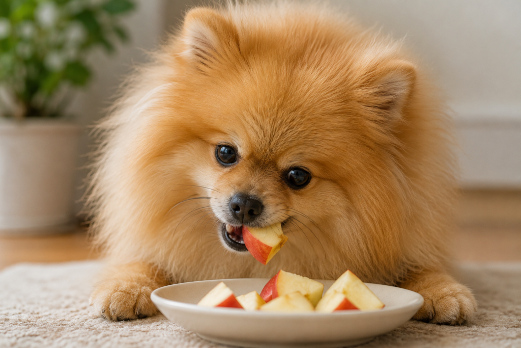cachorro pode comer maçã